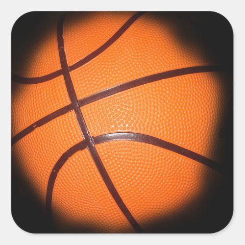 Basketball Square Sticker
