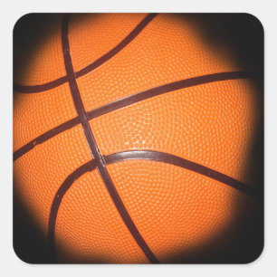 Basketball Square Sticker