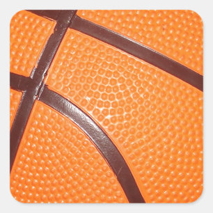 Basketball Square Sticker