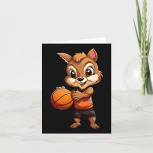 Basketball Squirrel  Card