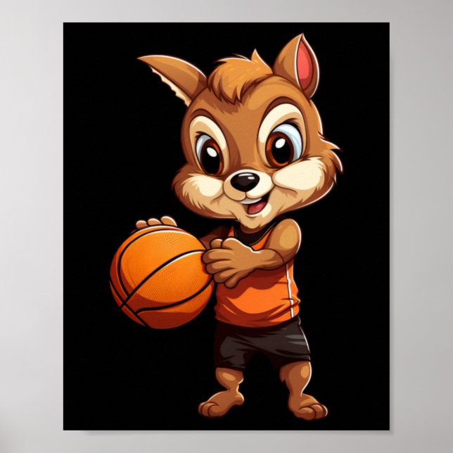 Basketball Squirrel  Poster (Front)