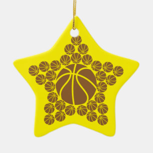 Basketball Star Ceramic Ornament