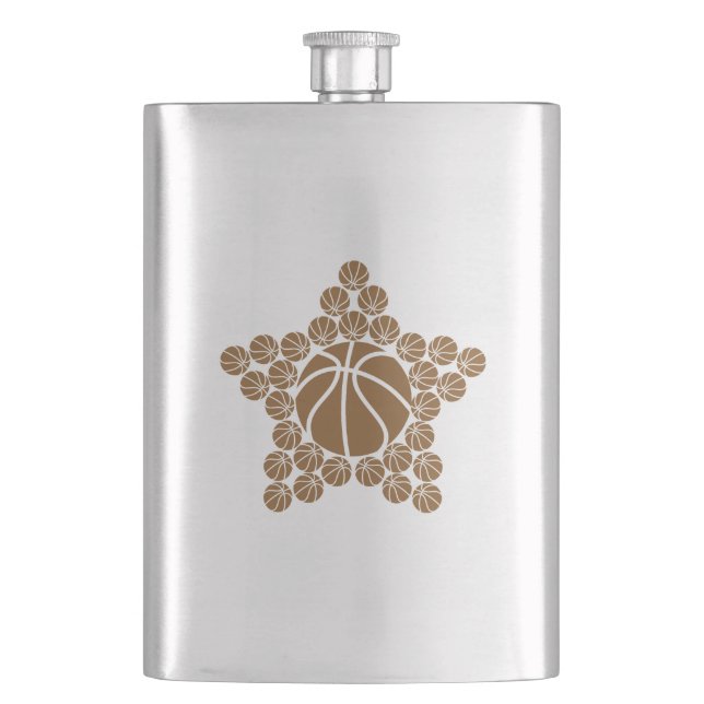 Basketball Star Flask (Front)