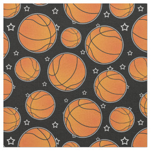 Basketball Star Pattern Fabric