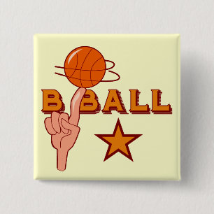 Basketball Star T-shirts and Gifts Pinback Button