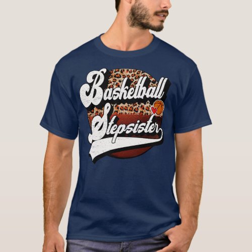 Basketball Stepsister Vintage Basketball Family Ma T_Shirt