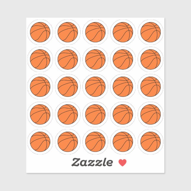 Basketball Stickers, Planner Sticker (Sheet)