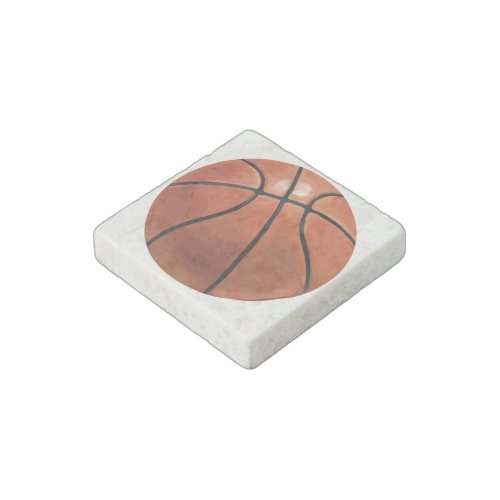 Basketball Stone Magnet