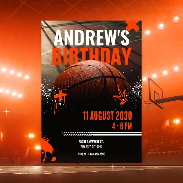 Basketball street Invitation (Creator Uploaded)