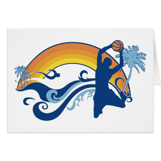 basketball summersetz cards (Front Horizontal)