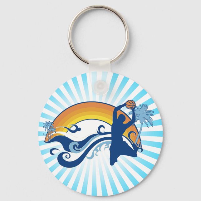 basketball. summersetz. keychain (Front)