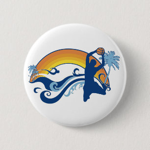 basketball. summersetz. pinback button