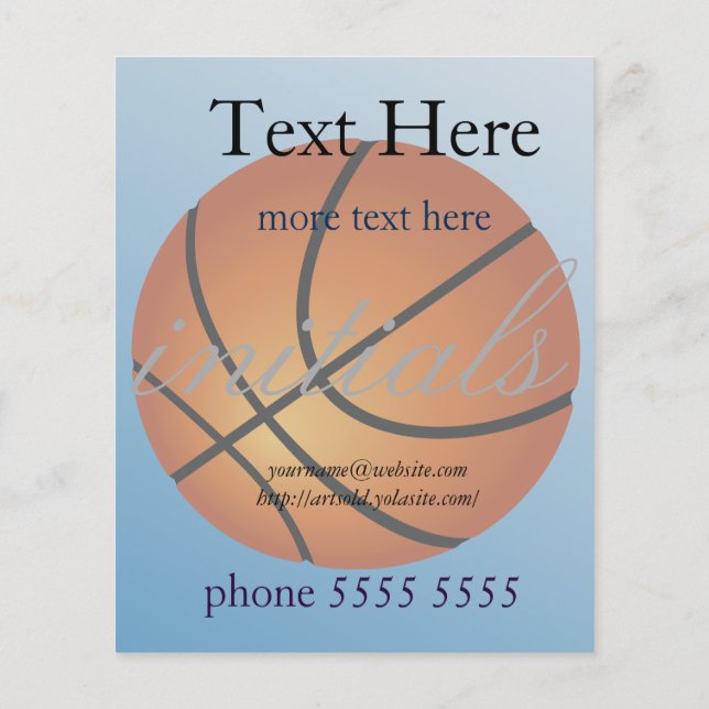 Basketball Super Budget Special Flyer (Back)