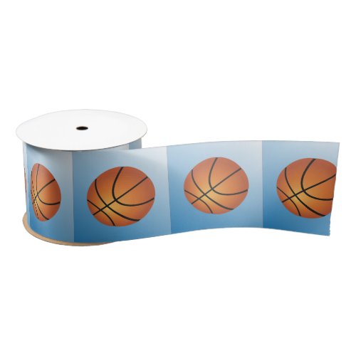 Basketball Super Budget Special Satin Ribbon