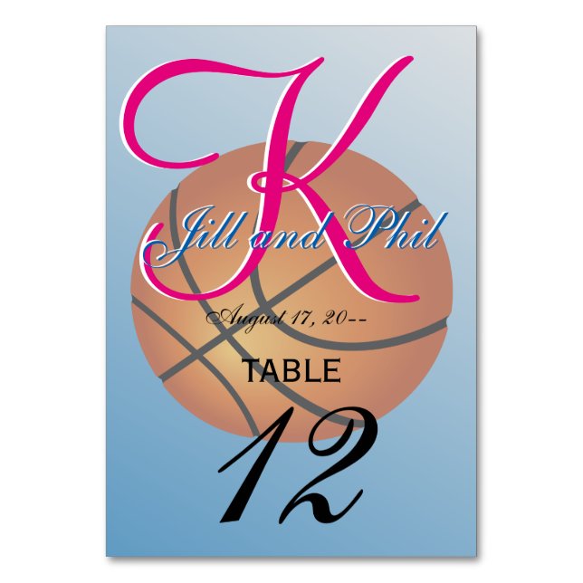 Basketball Super Budget Special Table Number (Back)