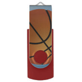 Basketball Super Budget Special USB Flash Drive (Front Vertical)