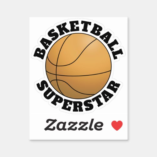 Basketball Superstar Sports Sticker