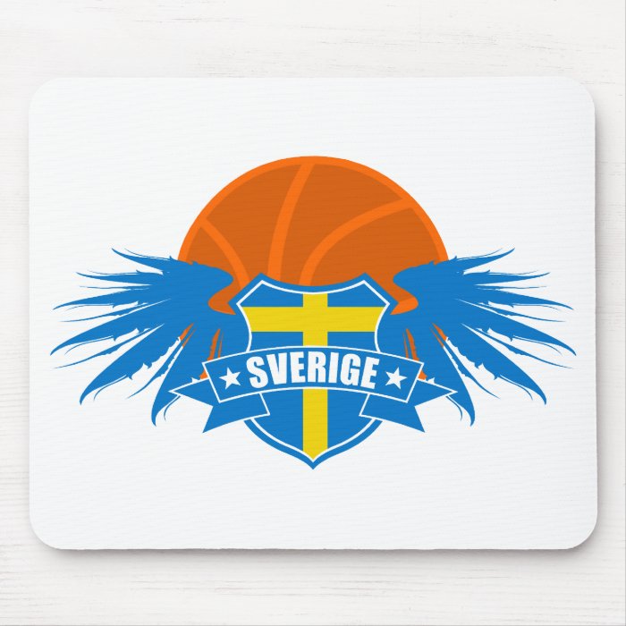 Basketball Sweden  Sverige  Sweden Mousepads