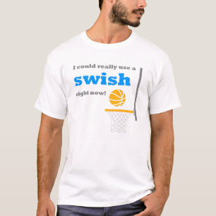 Basketball Swish Mens T-Shirt