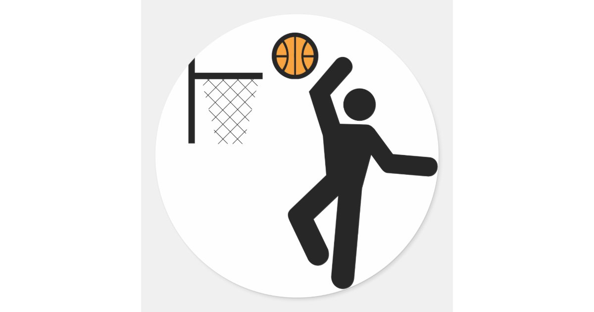 Basketball Symbol Sticker Zazzle