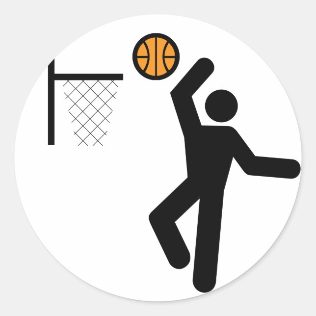 Basketball Symbol Sticker (Front)