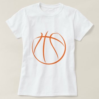Basketball T-shirt by digitalcult at Zazzle