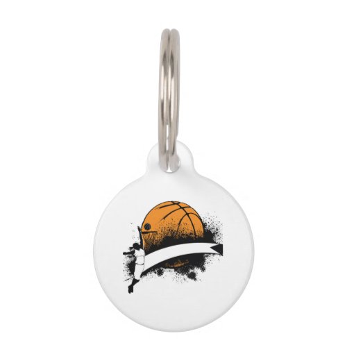 basketball T_shirt very cool Essential Pet ID Tag