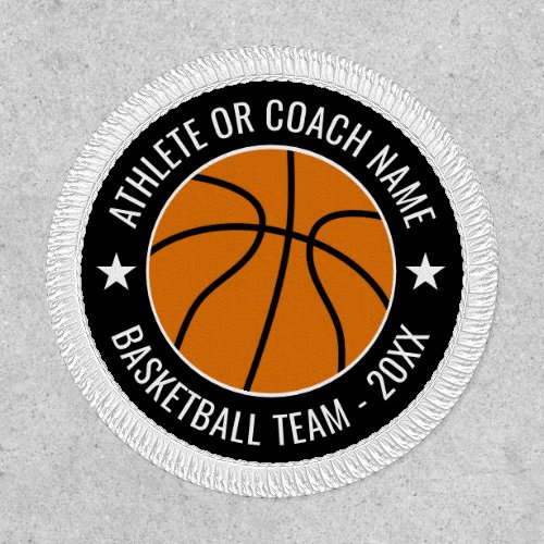 Basketball Team _ Athlete Name and Year _ Black Patch