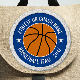 Basketball Team - Athlete Name and Year - Blue Patch