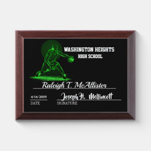 Basketball Team Award Plaque