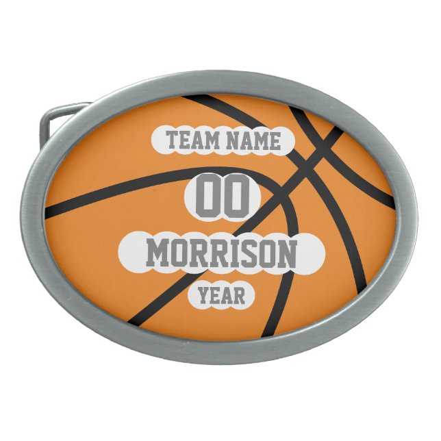 Basketball Team Belt Buckle (Front)