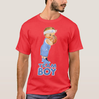 Basketball Team Boy Baby Gender Reveal  T-Shirt