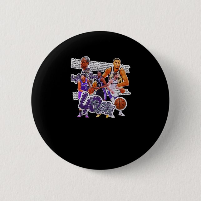 Basketball Team  Button (Front)