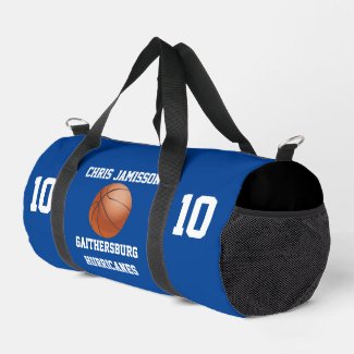 Basketball Team Coach or Player Blue Personalized
