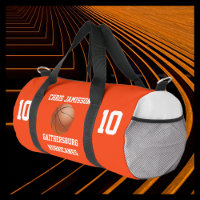 Basketball Team Coach Player Orange Personalize