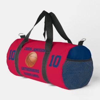 Basketball Team, Coach, Player Red Blue Custom