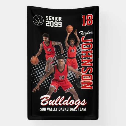 Basketball Team Custom Photo Sports Senior Night Banner