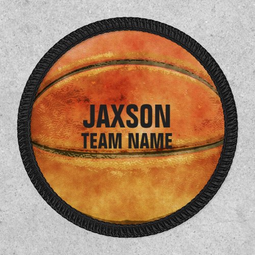 Basketball Team  Player Name Patch