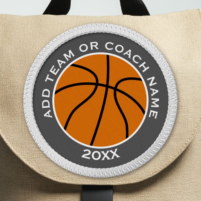 Basketball Team - Player or Coach Memento Patch (Custom Team Sport Patch)