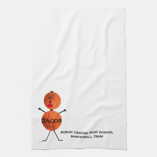 Basketball Team Player Towel (Vertical)