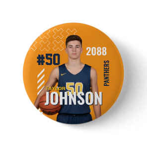 Basketball Team Senior Night Custom Color Sports Button