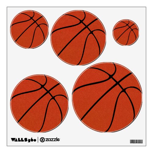 Basketball Team Sports Party Gym or Locker Room Wall Sticker