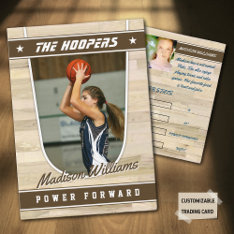 Basketball Team Trading Card Brown at Zazzle