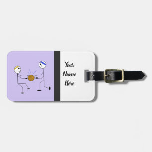 Basketball Teammates Sport Luggage Tag