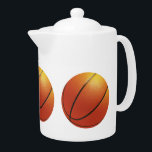 Basketball teapot<br><div class="desc">Add your own text or image if you wish. See my store for more items with this design.</div>