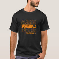 Basketball Tennessee in Modern Stacked Lettering L