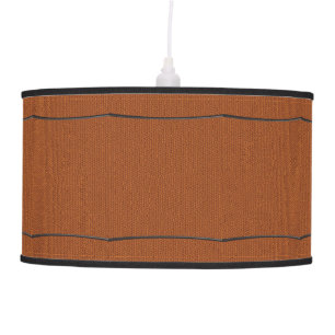 Basketball Texture Look with Lines Pendant Lamp