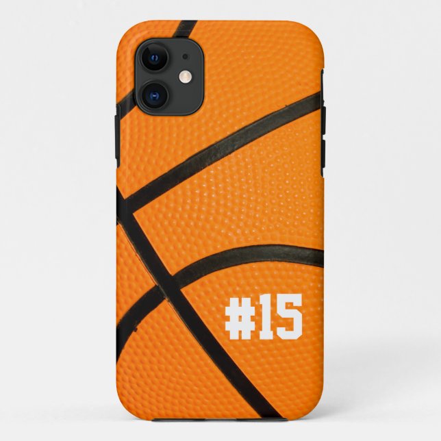 Basketball Texture Personalized # iPhone5 case (Back)