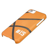 Basketball Texture Personalized # iPhone5 case (Bottom)