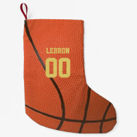 Basketball Texture Personalized Stocking